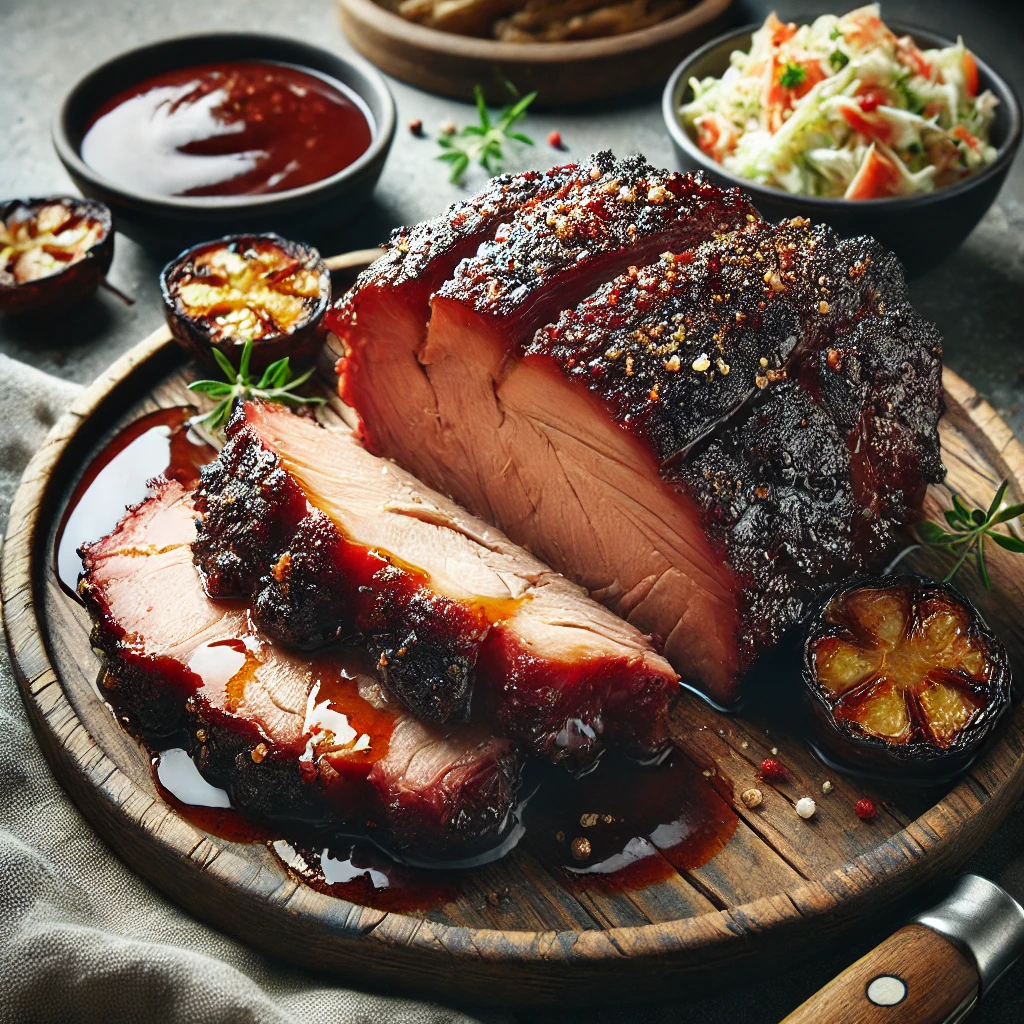 Szaftos, füstös BBQ sertéslapocka, lassan sütve