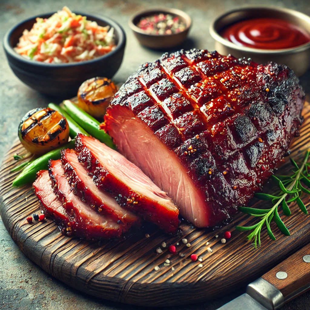 Szaftos, füstös BBQ vaddisznócomb, lassan sütve
