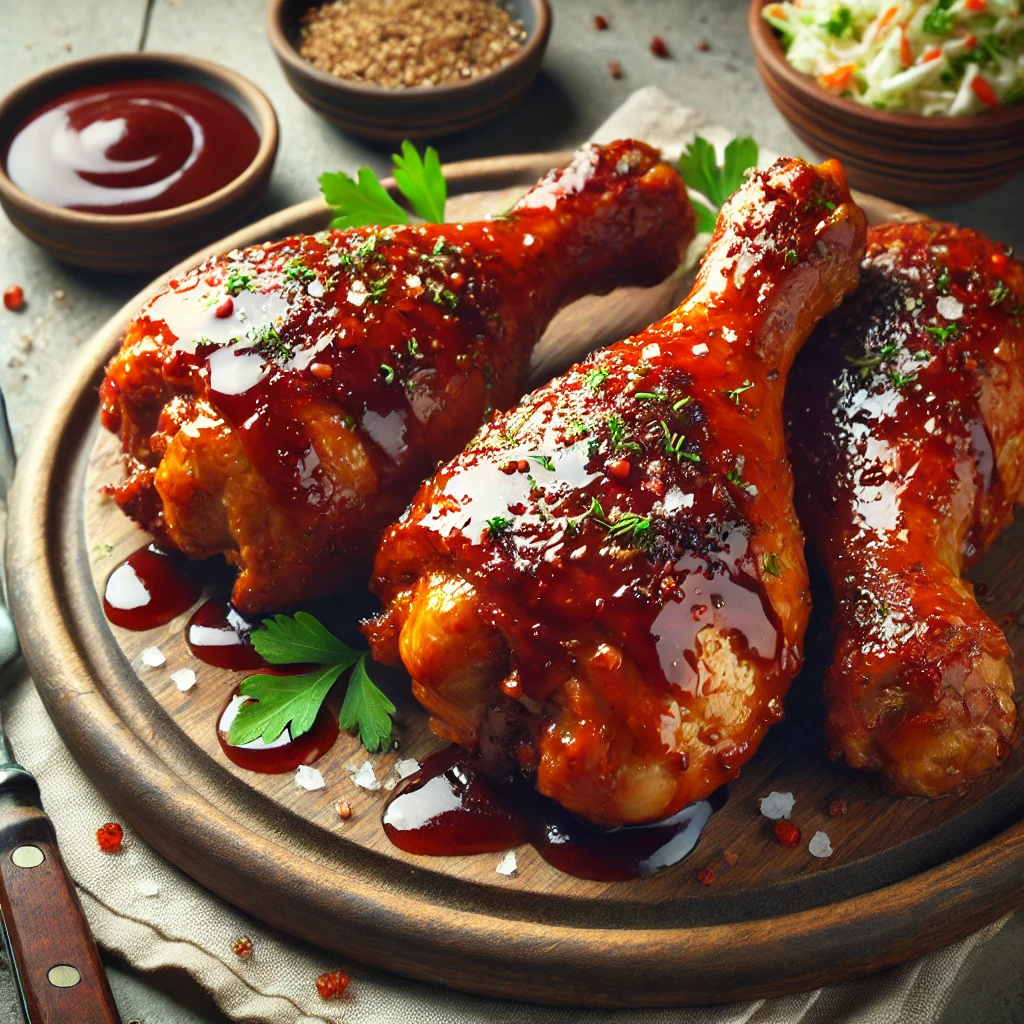 Szaftos, füstös csirkecomb BBQ szósszal