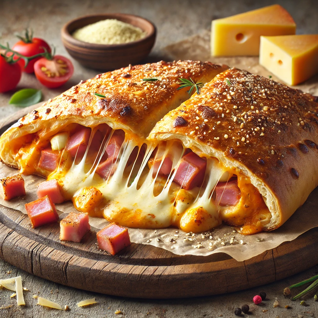 Ropogós calzone füstölt sajttal és krémes töltelékkel