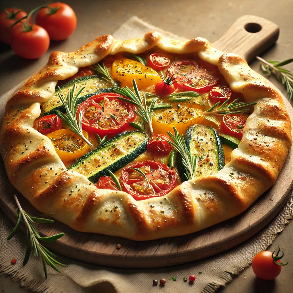 Ropogós galette friss zöldségekkel és sajttal, tökéletes könnyű vacsorára