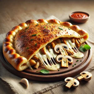 Ropogós tésztájú, ízletes töltött pizza