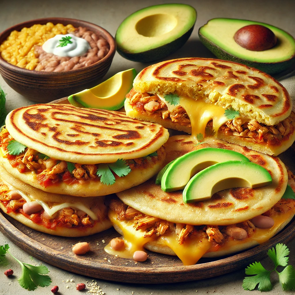 Mexikói tradicionális gordita sajttal és babbal töltve