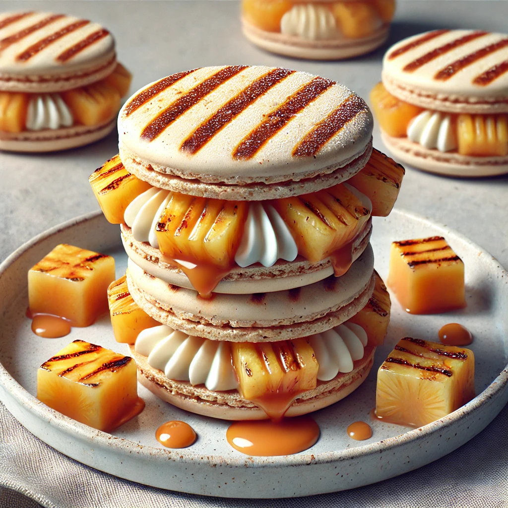 Finom grillezett ananászos macaron