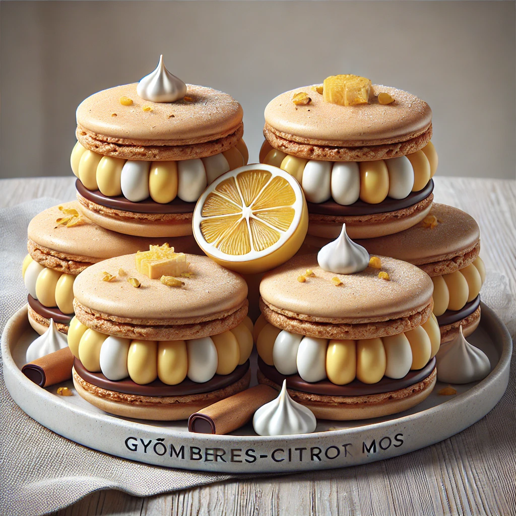 Finom gyömbéres-citromos macaron