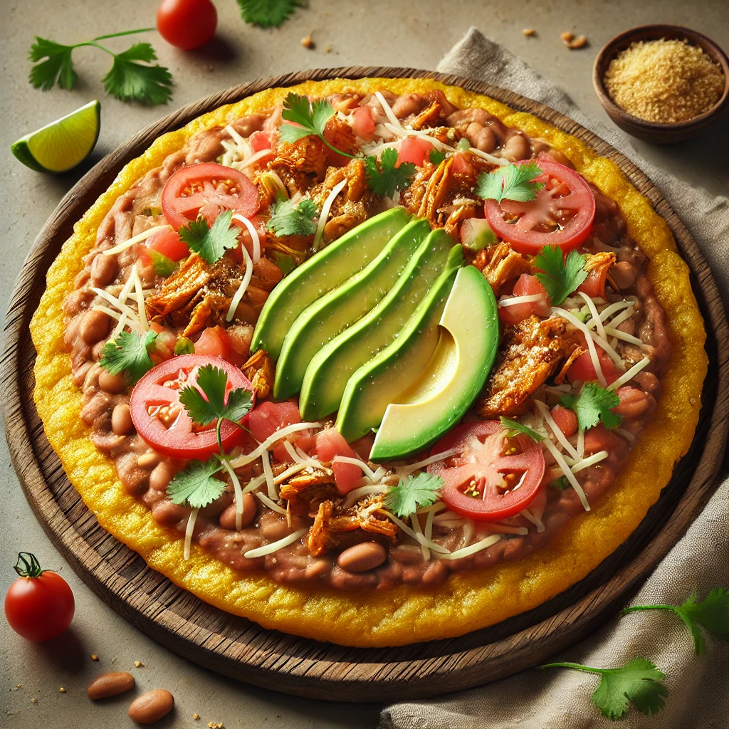 Mexikói tradicionális huarache babbal és sajttal töltve