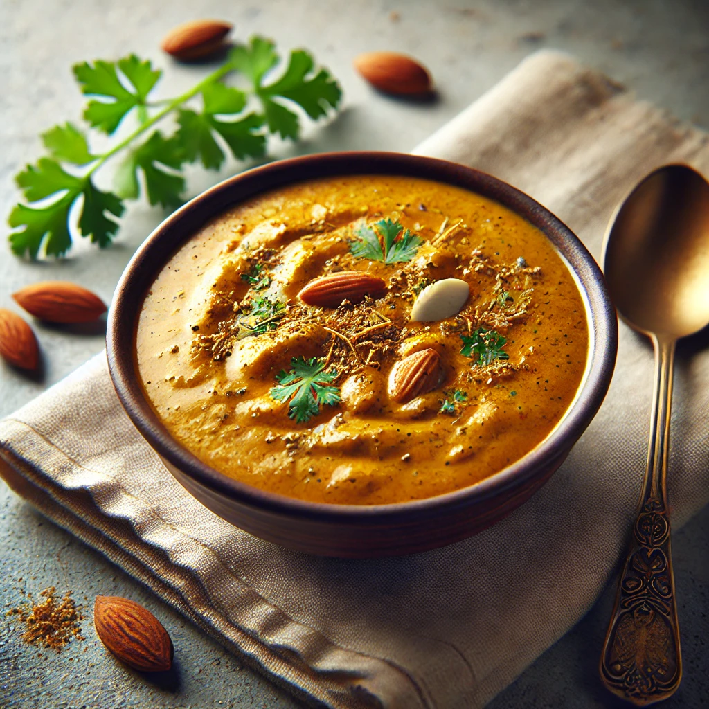 Krémes és fűszeres indiai korma curry szósz