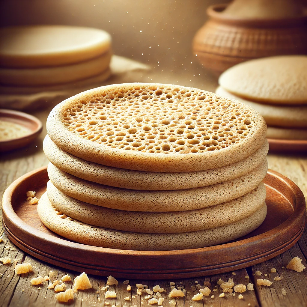 Ropogós és puha injera házilag, tökéletes pörköltekhez
