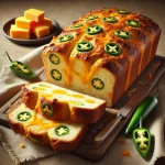 Jalapeno cheddar kenyér frissen sütve