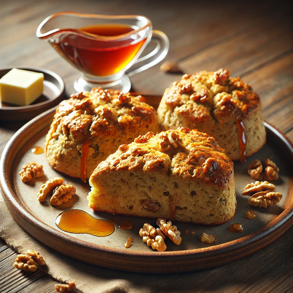 Különleges scone dióval és juharsziruppal