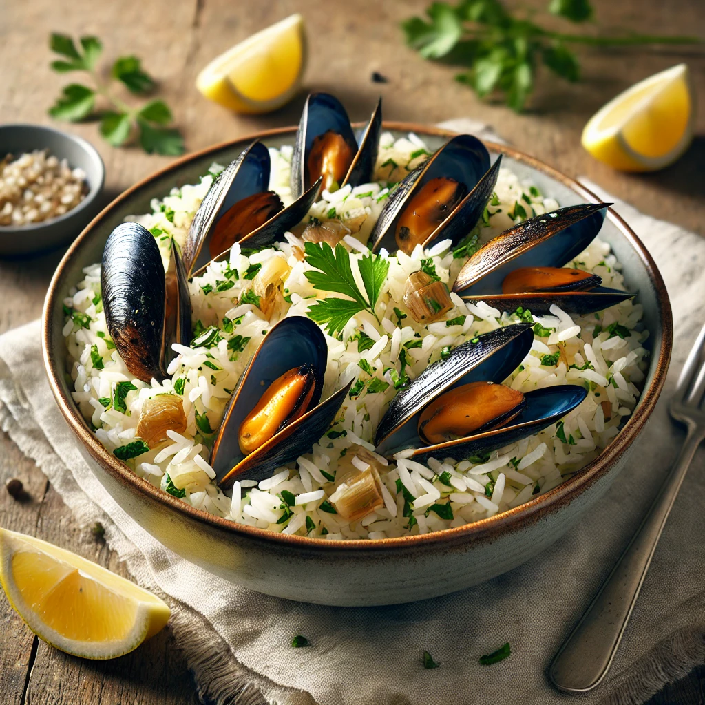 Friss és ízletes kagylós rizs recept