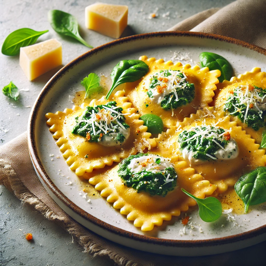 Alacsony szénhidráttartalmú ravioli mandulaliszttel és sajttal készítve