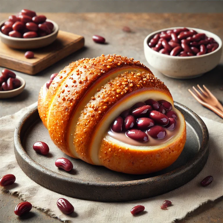 Frissen sült koreai édesbabos croissant