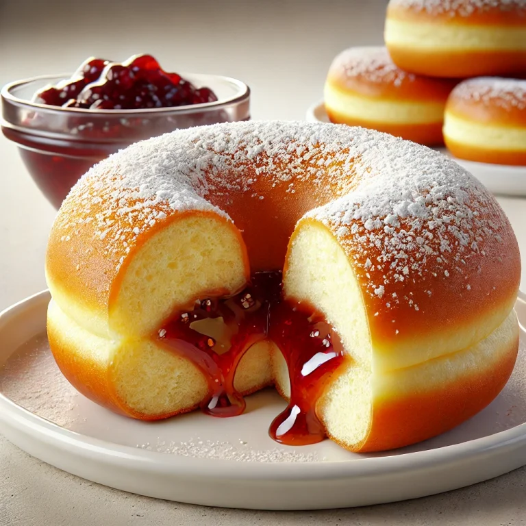Krapfen osztrák fánk lekvárral töltve