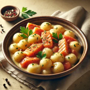 Krémes és ízletes gnocchi lazaccal