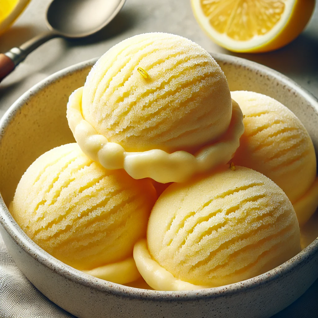 Friss és citrusos citrom sorbet házilag