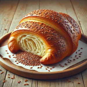 Egészséges és ropogós lenmagos croissant recept