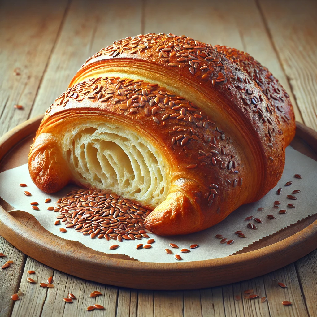 Egészséges és ropogós lenmagos croissant recept