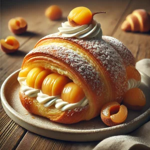 Ízletes és ropogós croissant licsis töltelékkel