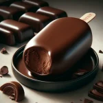 Magnum Dark Chocolate fagylalt roppanós csokoládé bevonattal tálalva