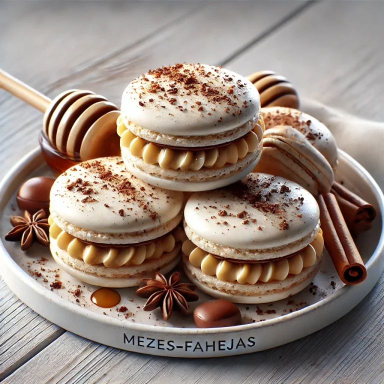 Mézes-fahéjas macaron