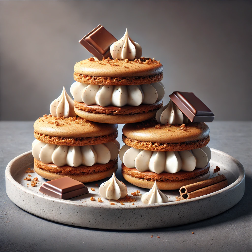 Finom mézeskalácsfűszeres macaron