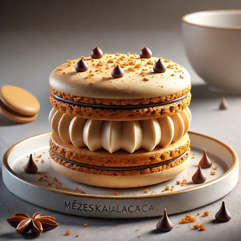 Mézeskalácsos macaron