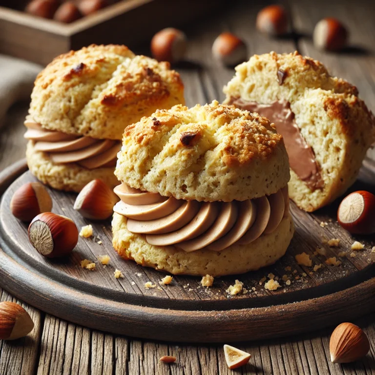 Mogyorókrémes scone