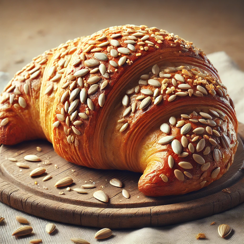 Egészséges és ropogós napraforgómagos croissant recept