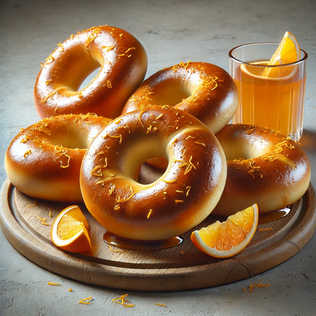 Puha, narancsos bagel, narancslikőrös ízesítéssel