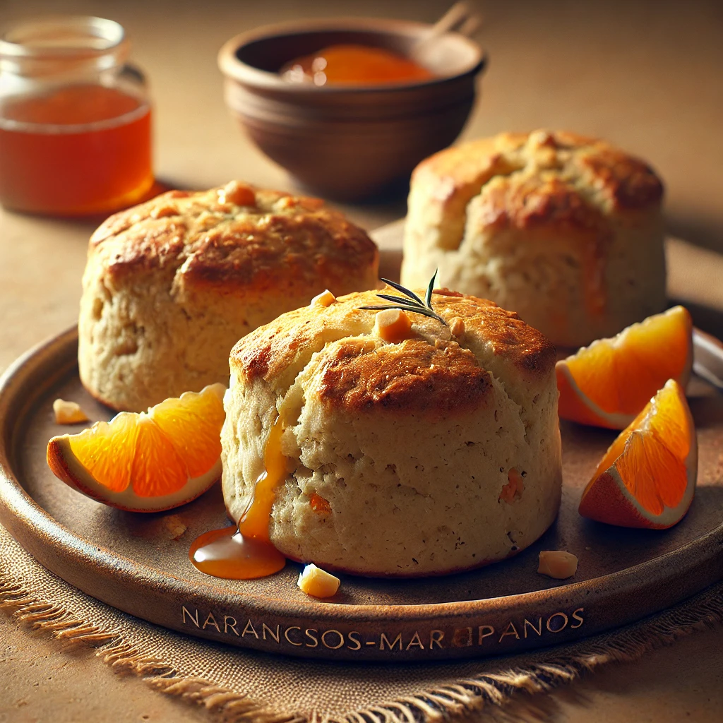 Különleges scone narancshéjjal és marcipánnal