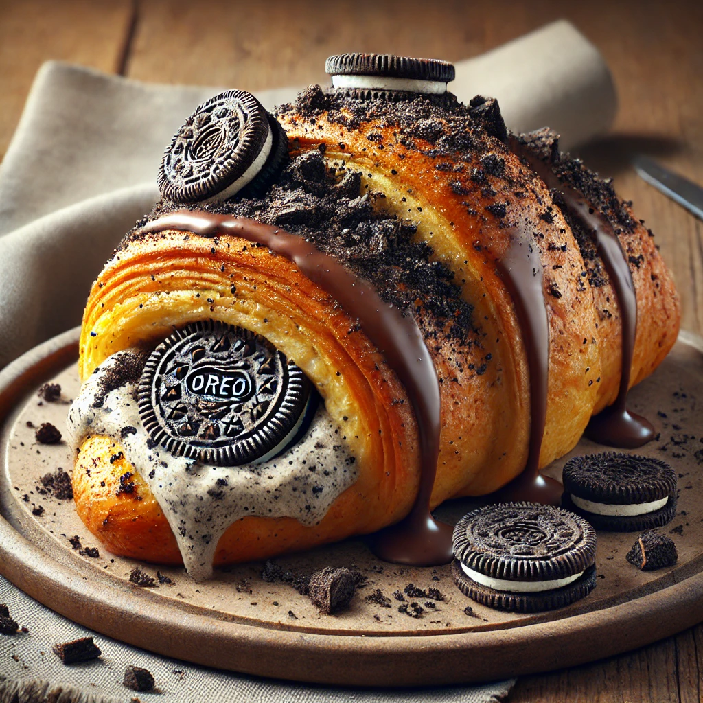 Csokoládés és mascarponés Oreo croissant recept
