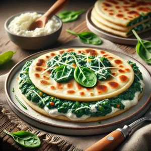 Friss piadina lazaccal, avokádóval és rukkolával, egy egyszerű étel