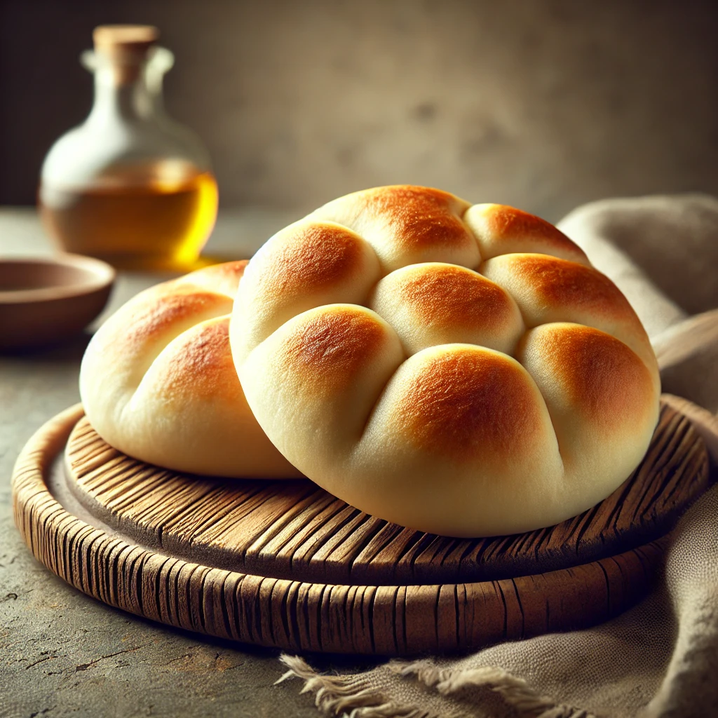 Puha és könnyű házi pita bucik szendvicsekhez