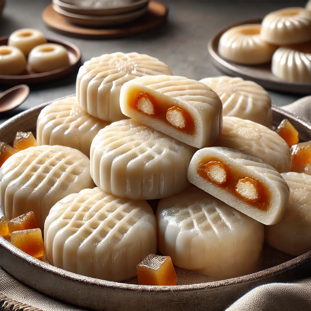 Hagyományos bengáli Pitha jaggery-vel és kókuszreszelékkel