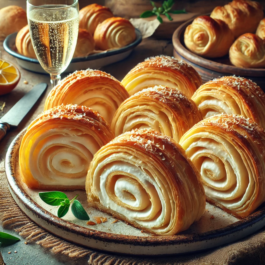 Fehércsokis proseccós burek mascarponés töltelékkel