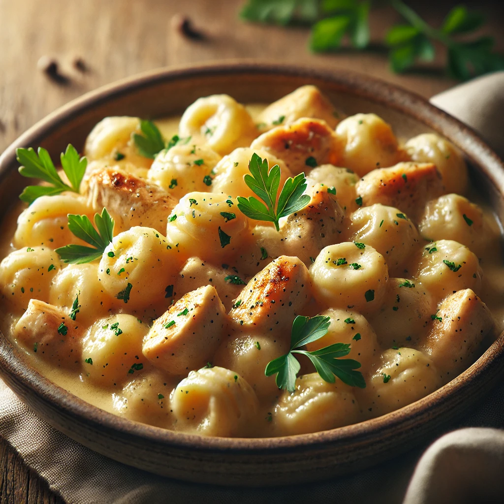 Krémes és ízletes gnocchi pulykával
