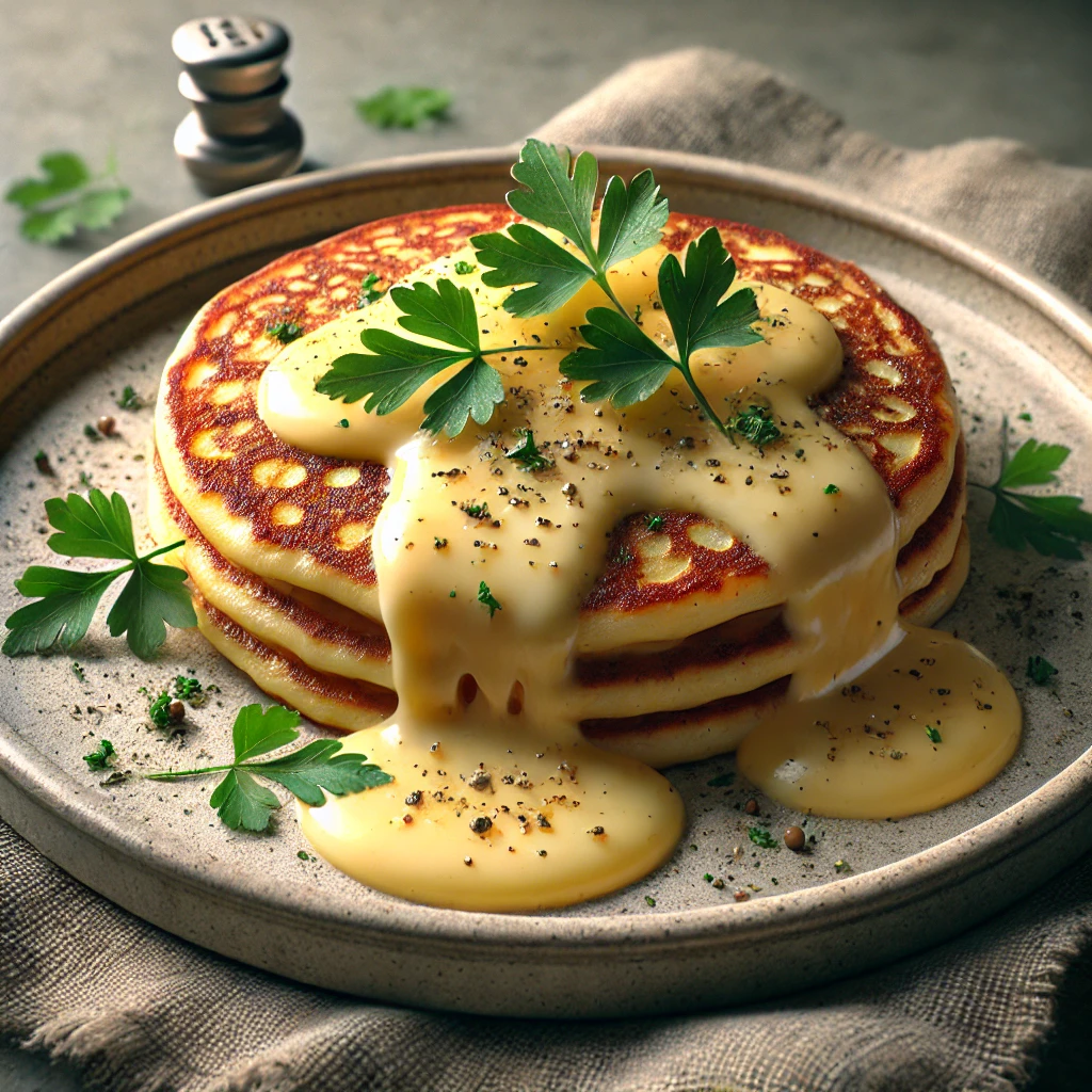 Krémes, olvadt sajttal készült raclette palacsinta recept