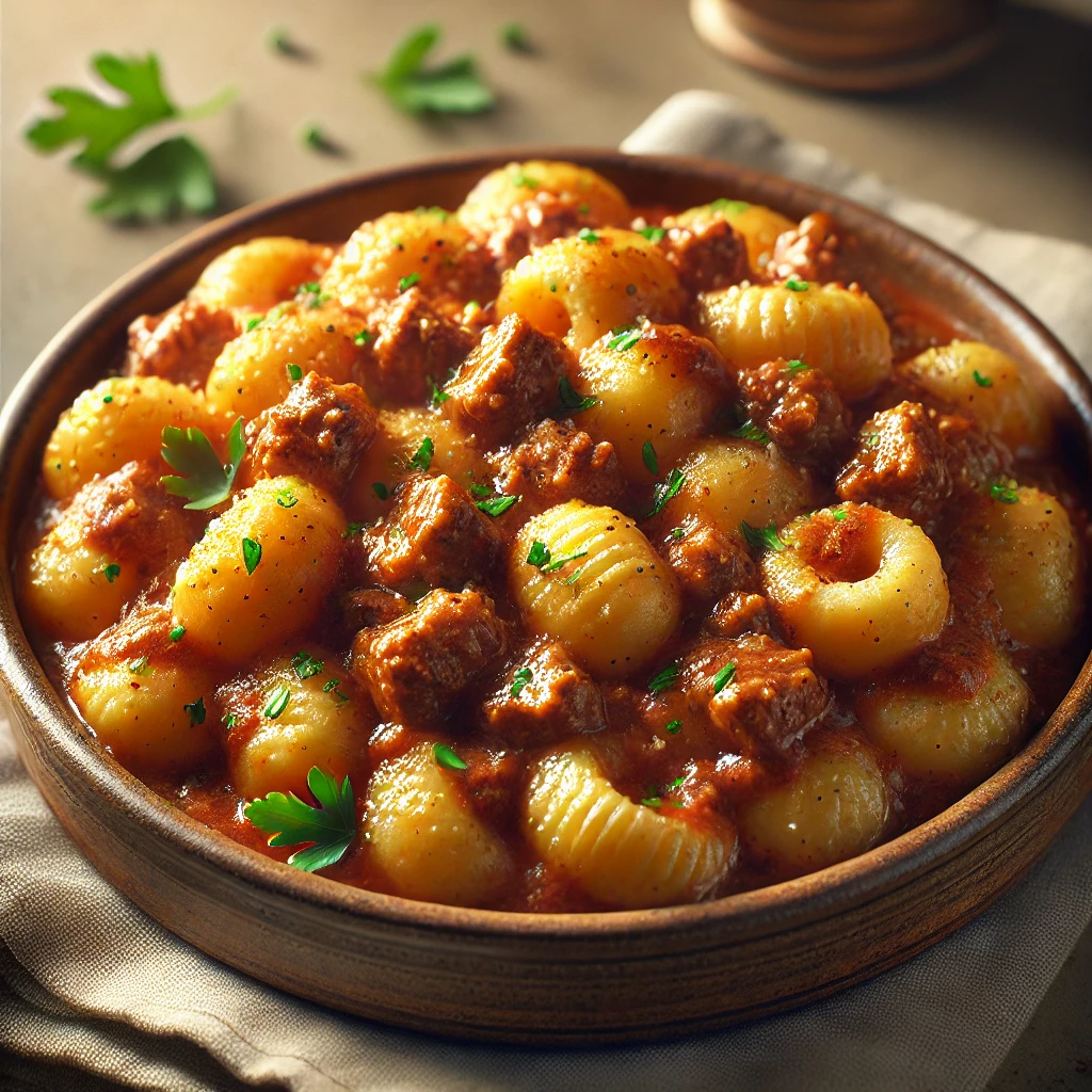 Krémes és ízletes gnocchi ragus szósszal