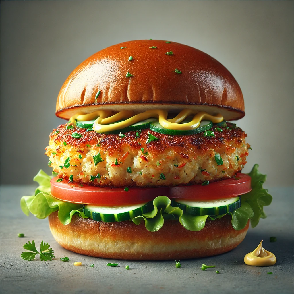 Házi készítésű, petrezselymes és dijoni mustáros rák burger