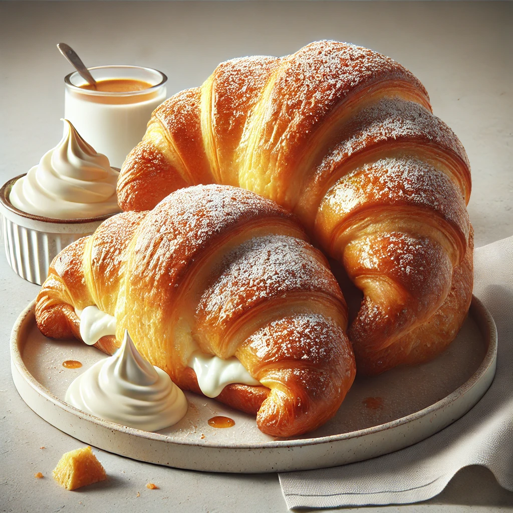 Frissen sült házi ricottás croissant, tökéletes reggelire