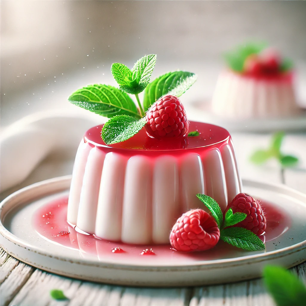 Könnyed és illatos rózsavizes panna cotta házilag