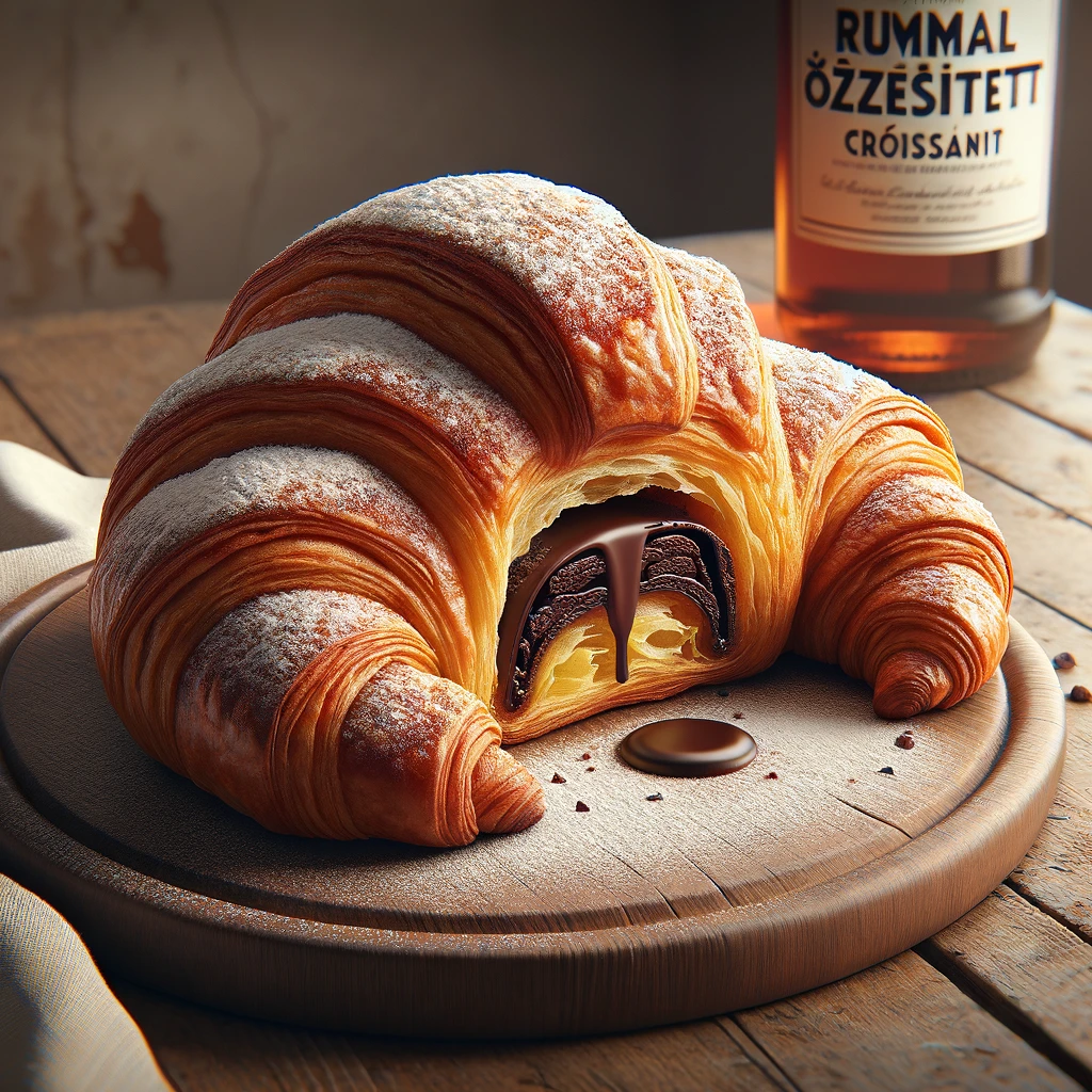 Ínycsiklandó, rummal ízesített croissant könnyen elkészíthető receptje