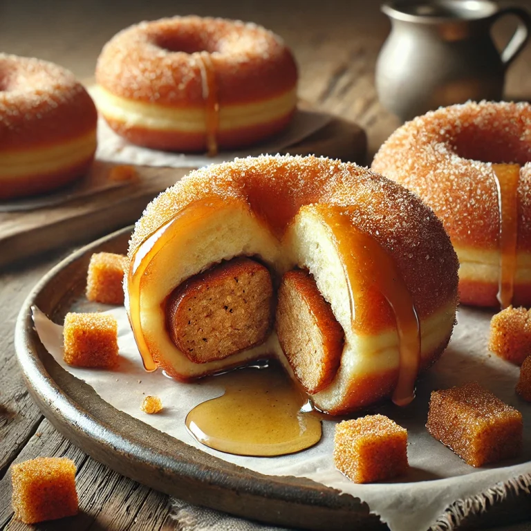 Scrapple Doughnut frissen tálalva