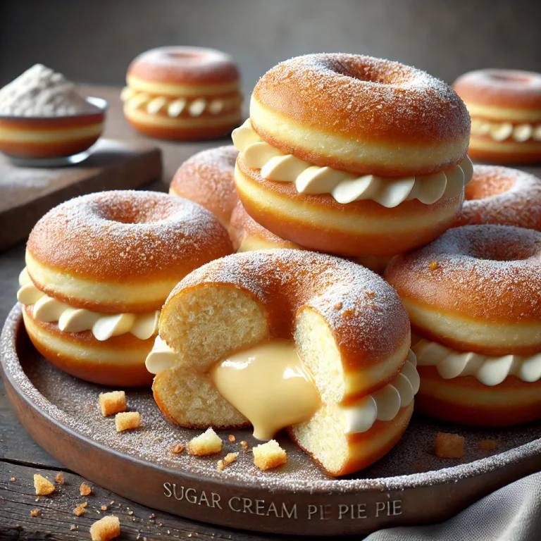 Sugar Cream Pie Doughnut frissen tálalva
