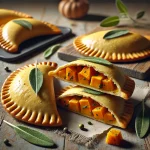 Sütőtökös-zsályás empanada aranybarnára sütve