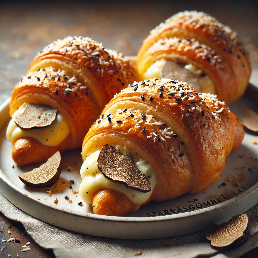Ízletes és ropogós croissant szarvasgombás töltelékkel