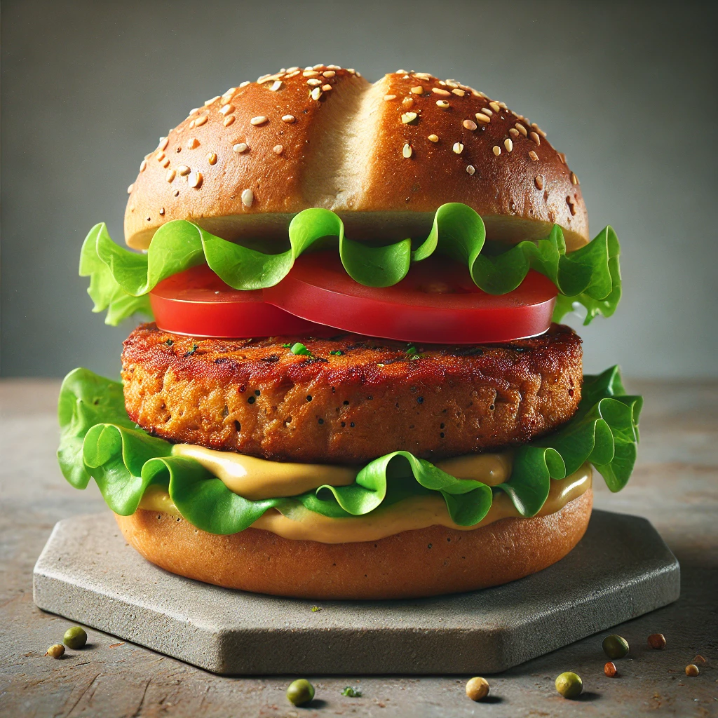 Egészséges és finom szejtán burger vegetáriánusoknak