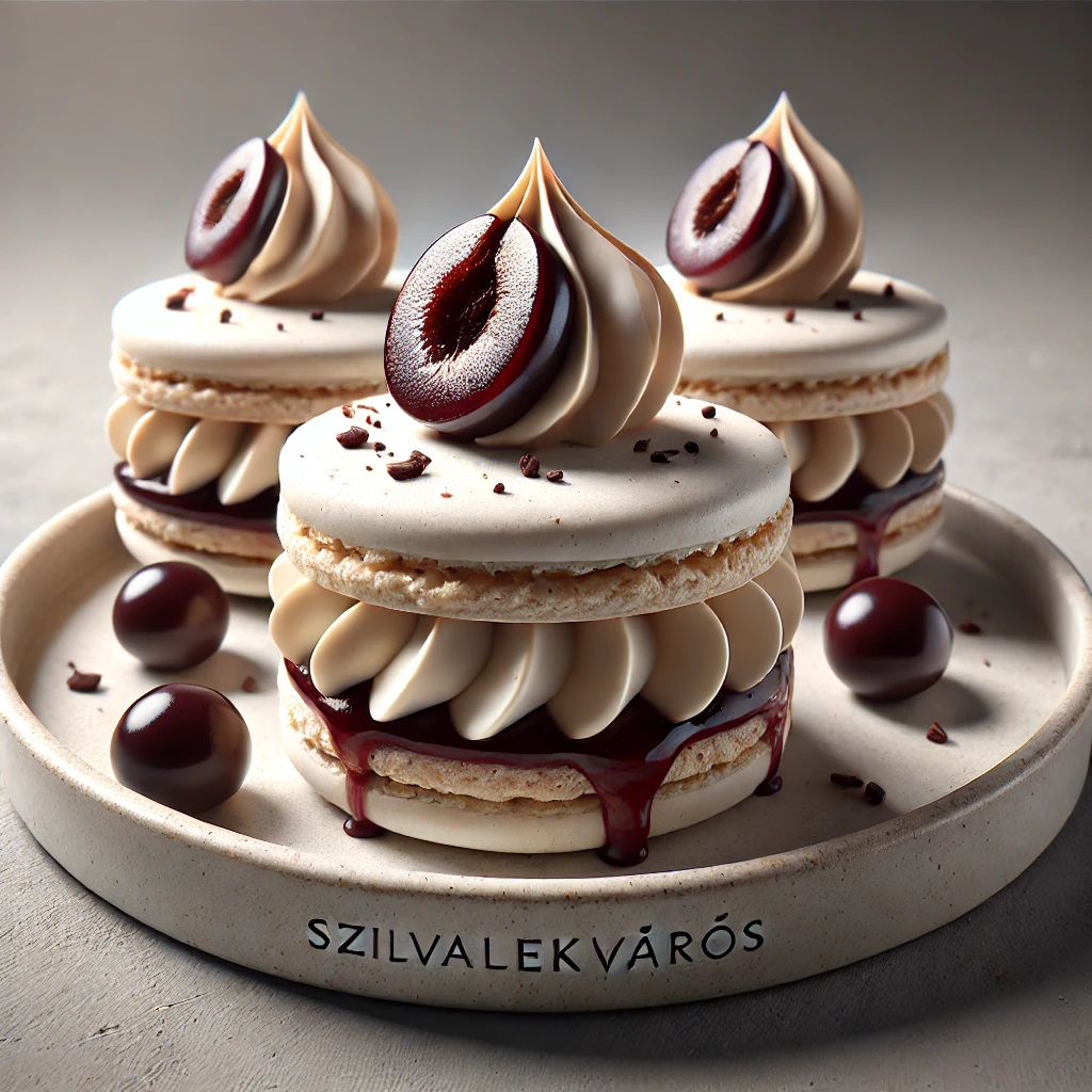 Finom szilvalekváros macaron