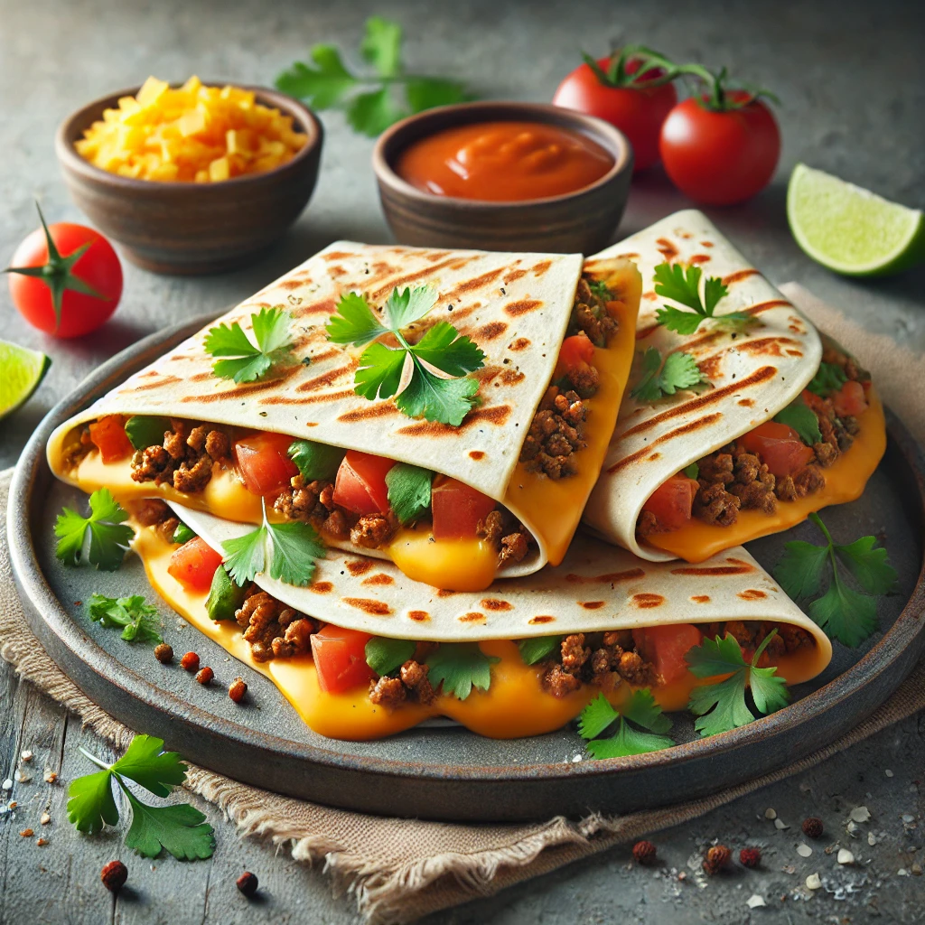 Mexikói sajtos-marhahúsos tortilla finomság